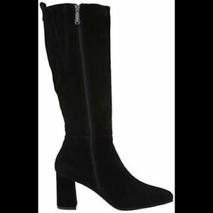 New Blondo Women's Black Suede Tale Waterproof Fashion Boot size 7.5